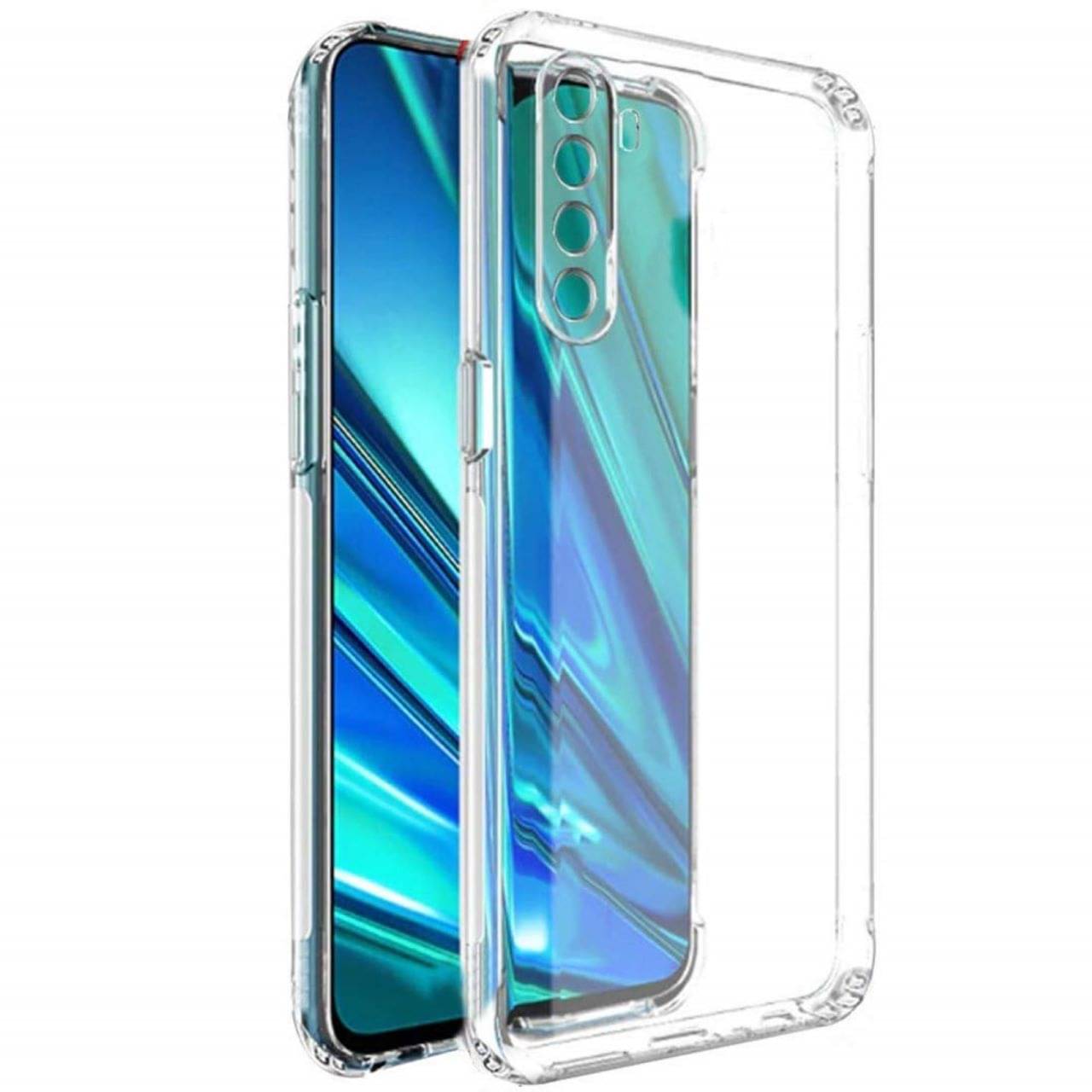     			Case Vault Covers - Transparent Silicon Silicon Soft cases Compatible For Realme 6 Pro ( Pack of 3 )
