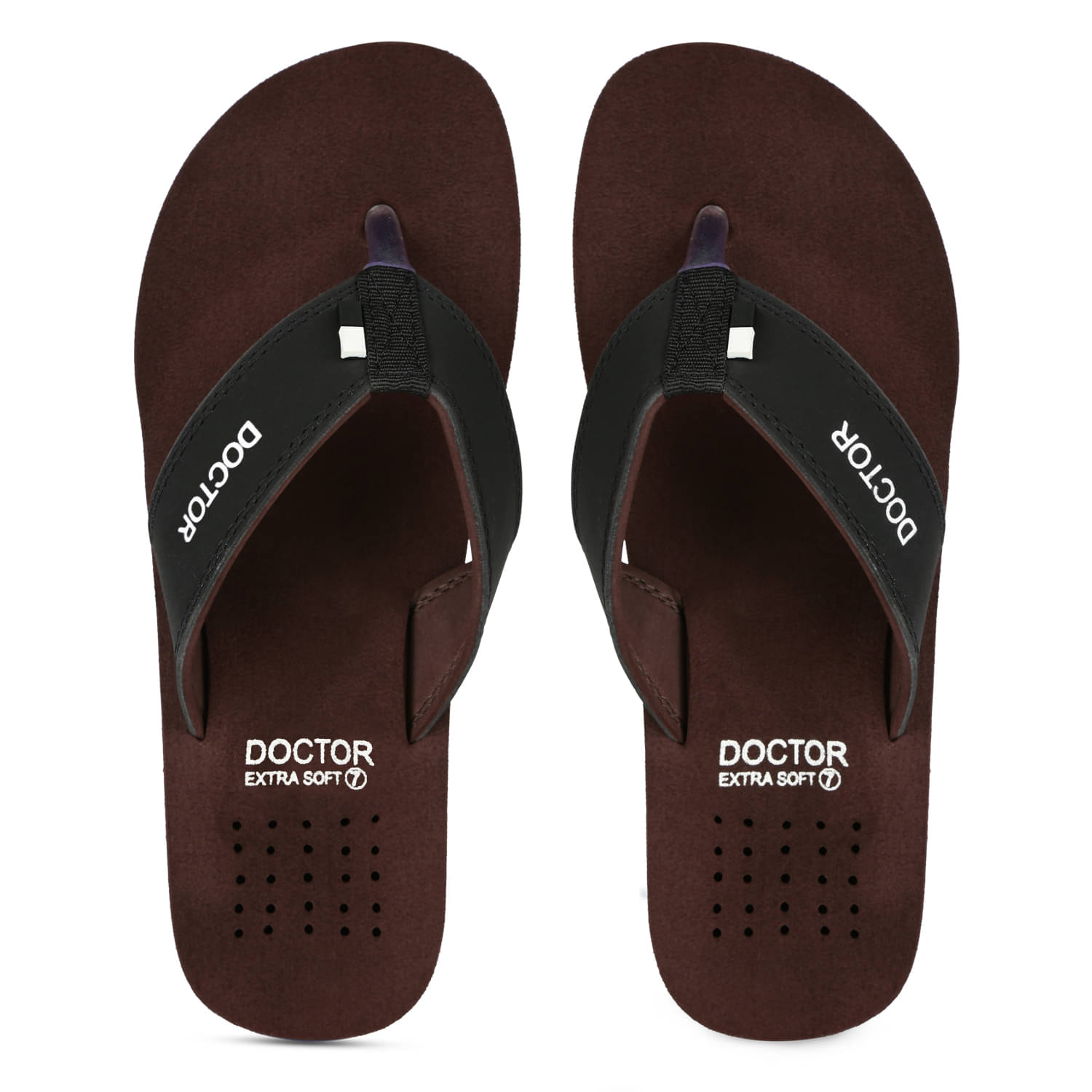     			DOCTOR EXTRA SOFT - Brown Men's Thong Flip Flop
