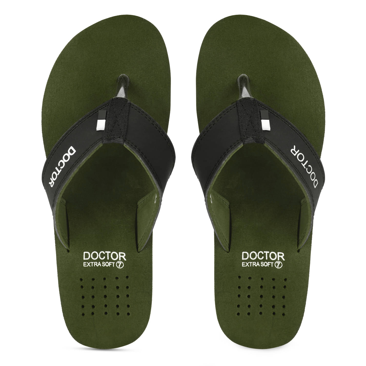     			DOCTOR EXTRA SOFT - Olive Men's Thong Flip Flop