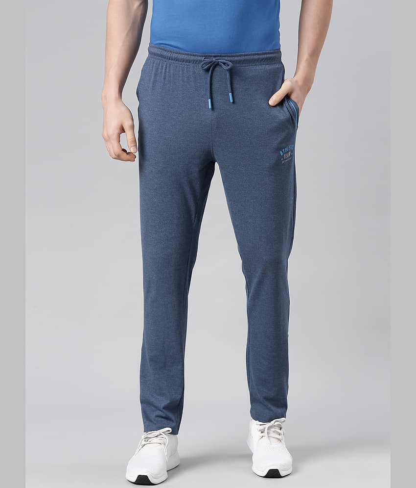 Force NXT - Blue Cotton Blend Men's Trackpants ( Pack of 1 ) - Track Pants | Buy online on ZillyBuy
