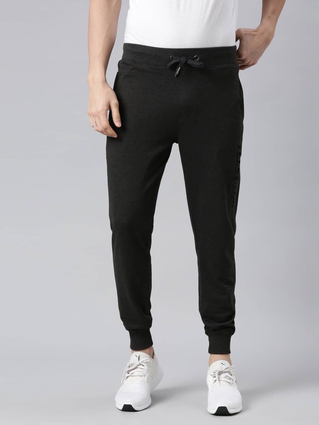 Force NXT - Charcoal Cotton Blend Men's Joggers ( Pack of 1 ) Force NXT - Charcoal Cotton Blend Men's Joggers ( Pack of 1 )