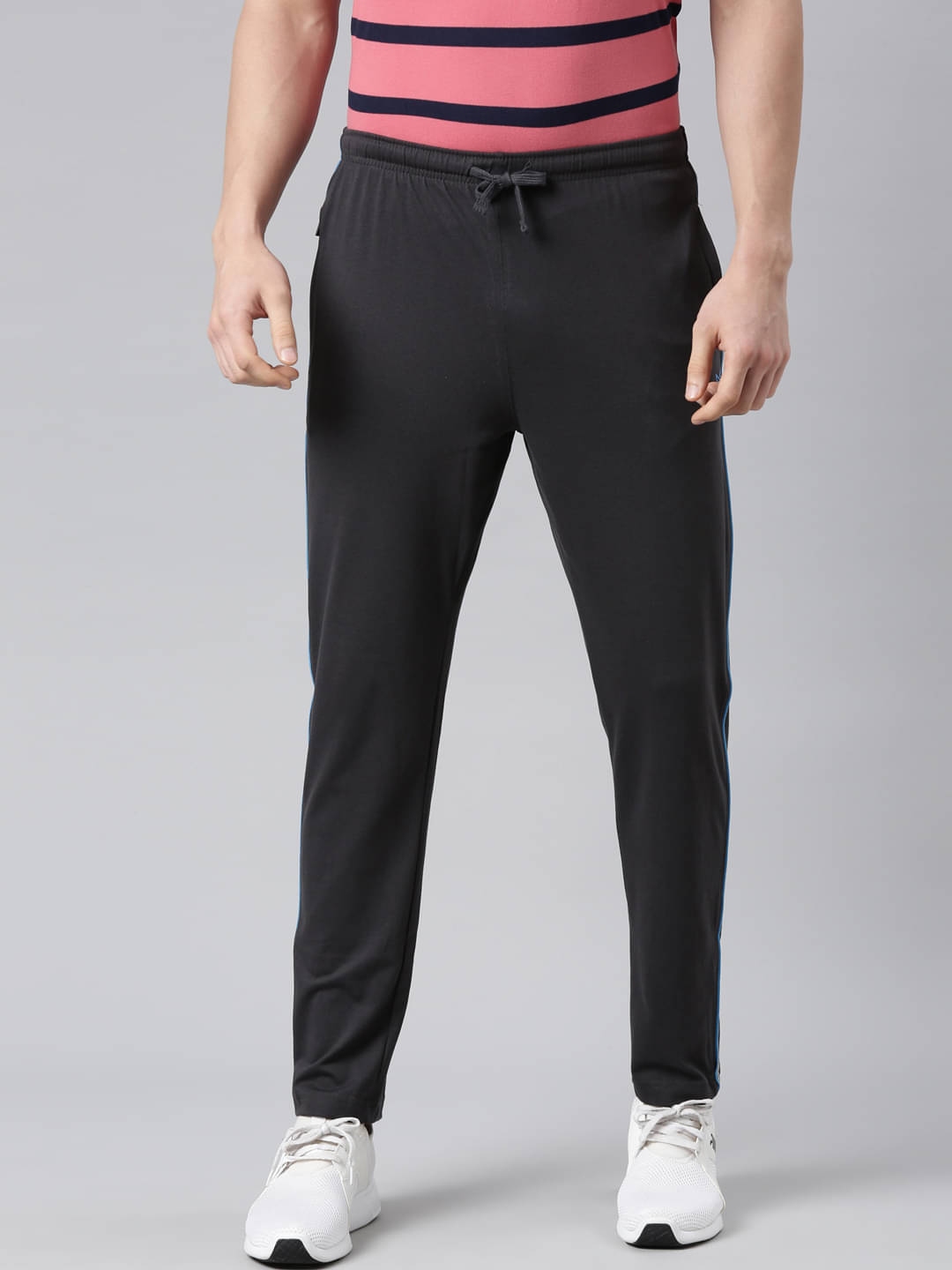     			Force NXT - Grey Cotton Blend Men's Trackpants ( Pack of 1 )
