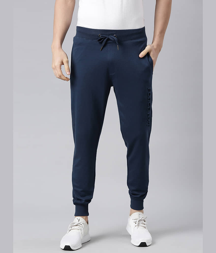 Force NXT - Black Cotton Blend Men's Joggers ( Pack of 1 ) - Track Pants | Buy online on ZillyBuy