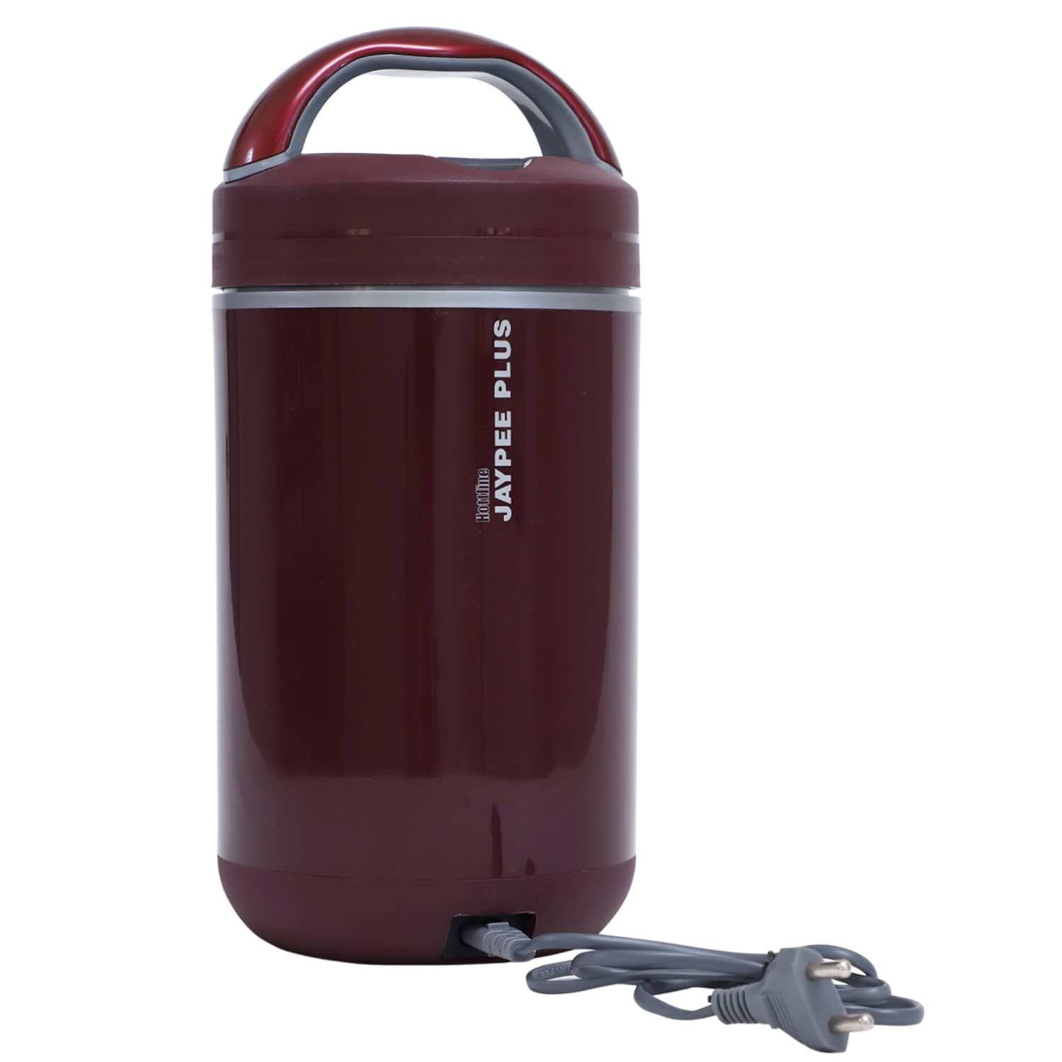 Jaypee Plus - Maroon Stainless Steel Electric Lunch Box ( Pack of 1 )