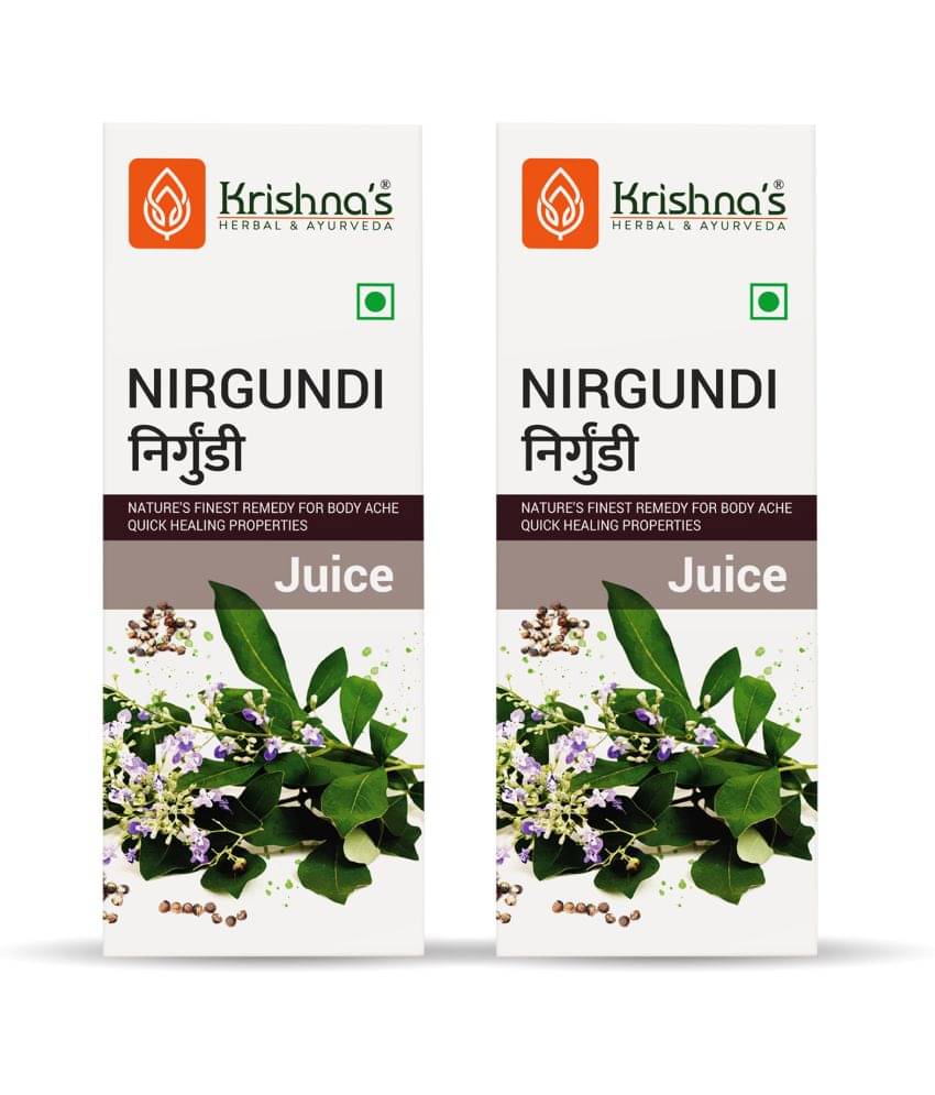     			Krishna's Herbal & Ayurveda Nirgundi Juice 500ml ( Pack of 2 )