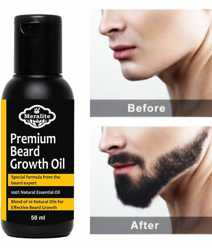 MERALITE - 50mL Promotes Beard Growth Beard Oil ( Pack of 1 ) - Beard Care and Tools | Buy online on ZillyBuy