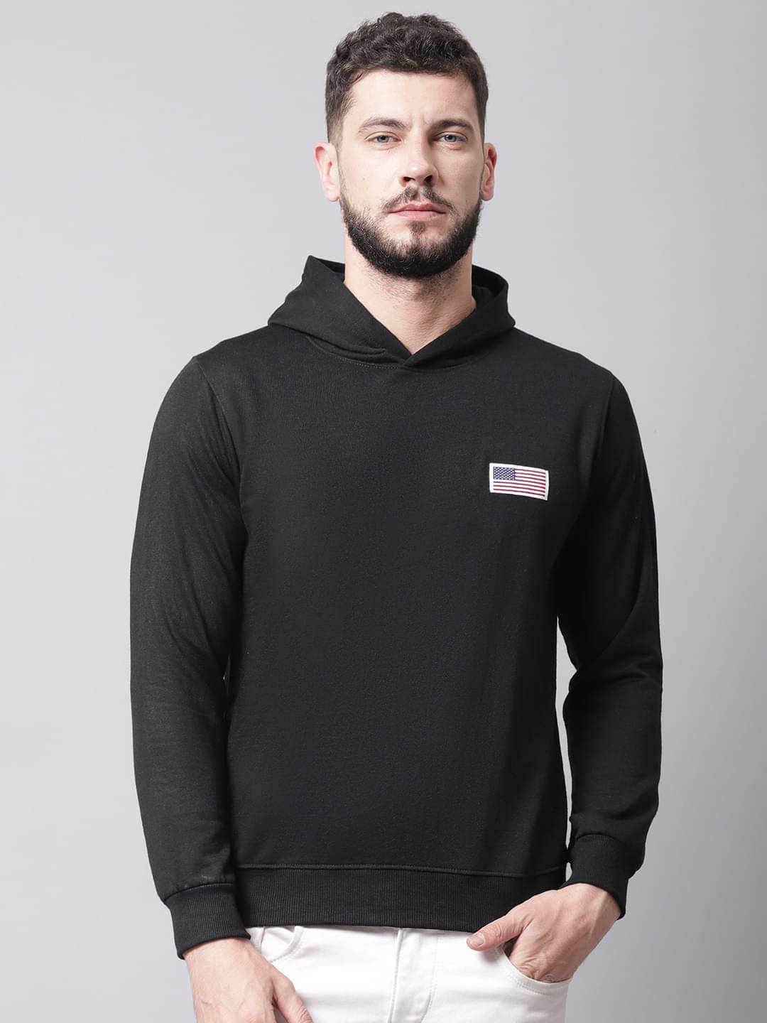     			OBAAN - Black Fleece Regular Fit Men's Sweatshirt ( Pack of 1 )