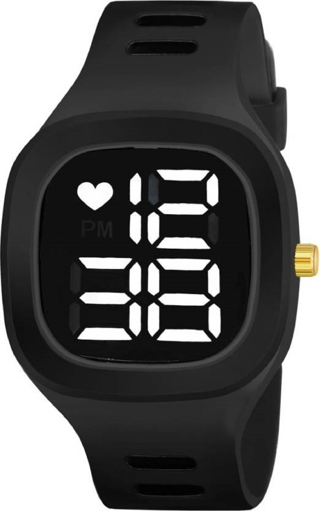     			Renaissance Traders - Black Silicon Digital Men's Watch