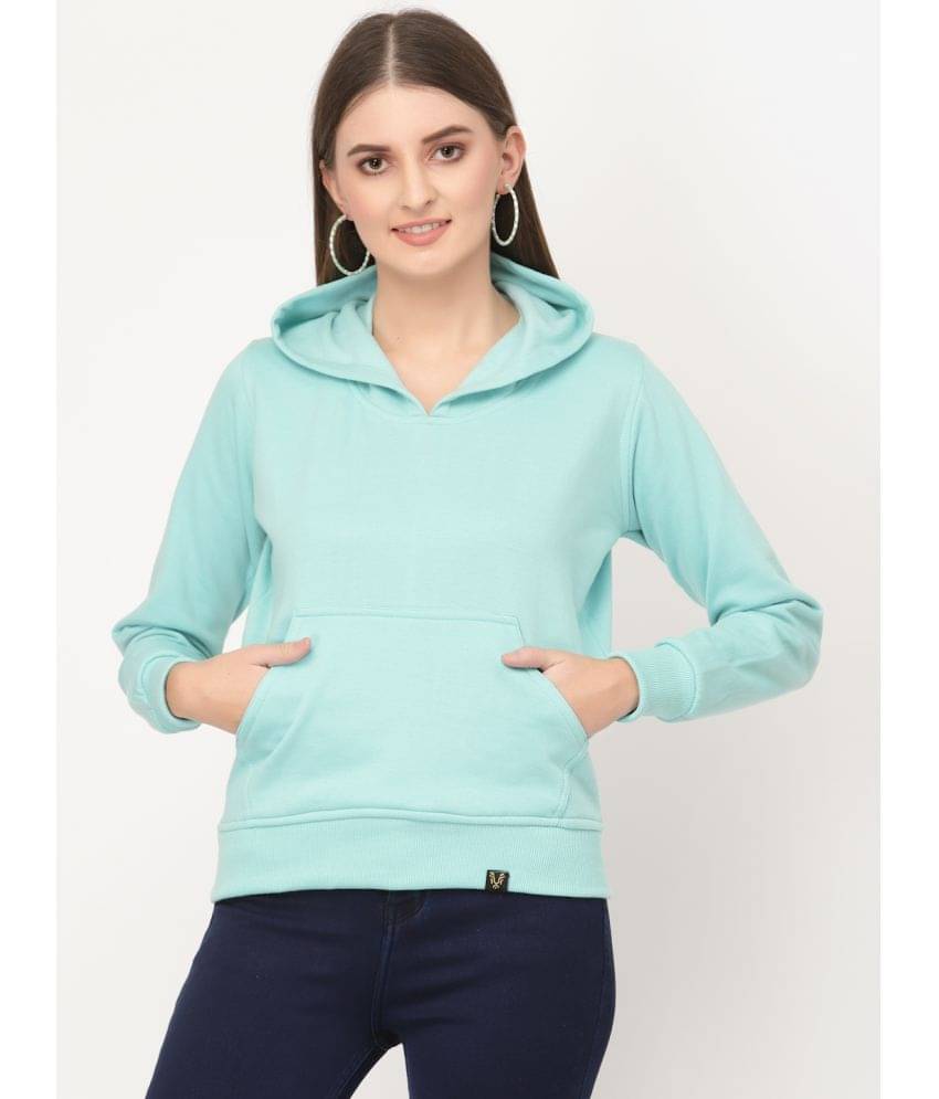 Uzarus Cotton Blue Hooded Sweatshirt Uzarus Cotton Blue Hooded Sweatshirt