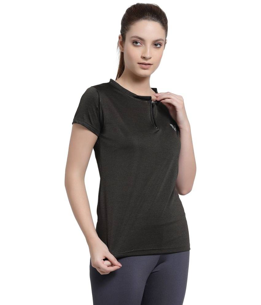     			Uzarus Green Polyester Tees - Single