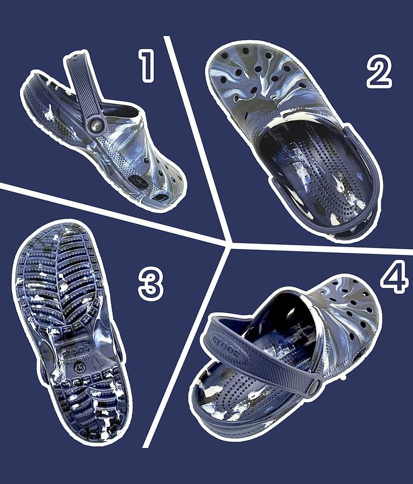 ZURU BUNCH - Blue Men's Toe covered Flip Flop