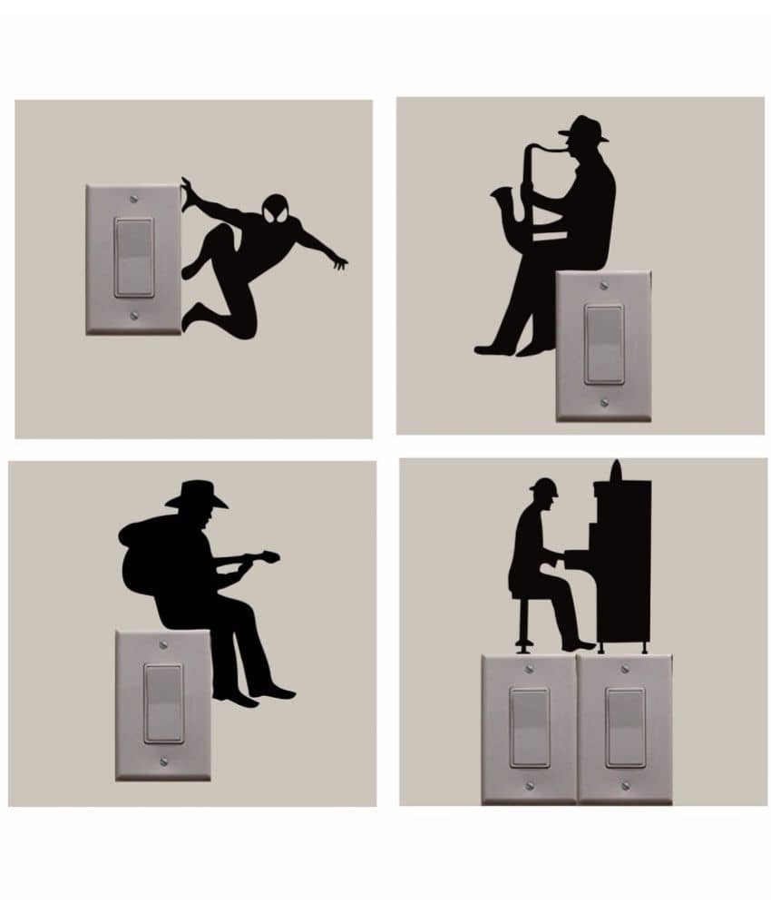 Asmi Collection Funny Light Switches Switch Board Sticker ( 10 x 8 cms )