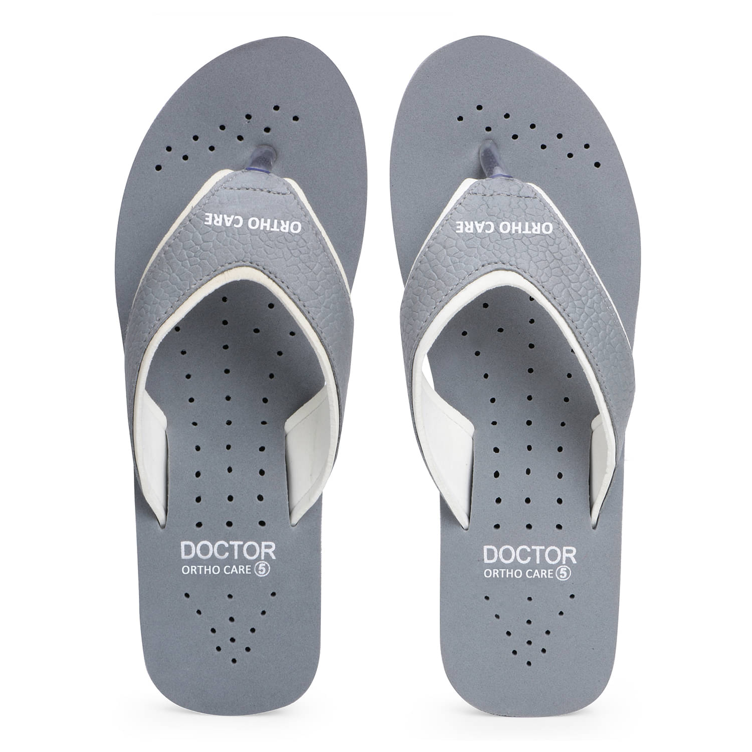     			DOCTOR EXTRA SOFT - Light Grey Women's Thong Flip Flop
