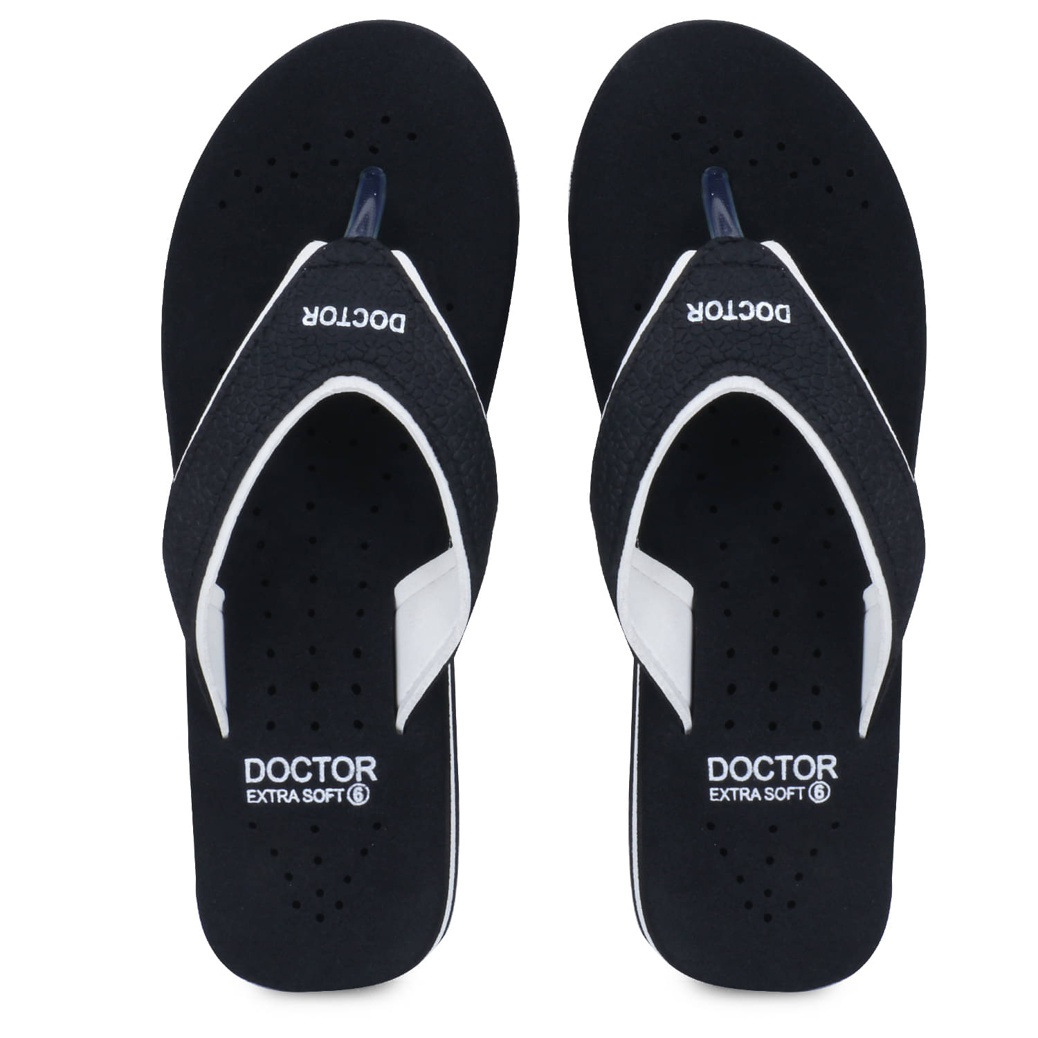    			DOCTOR EXTRA SOFT - Off White Women's Thong Flip Flop