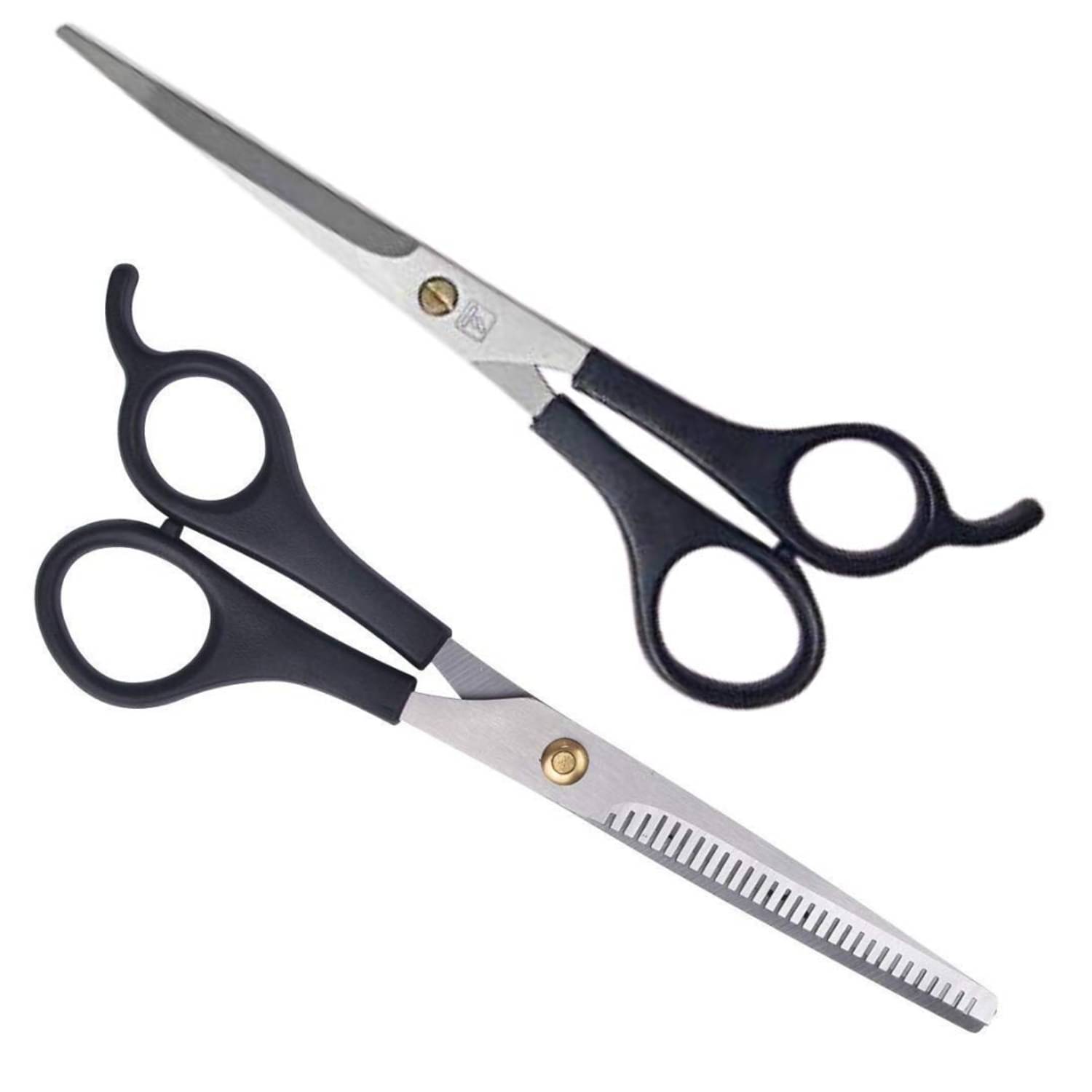 Professional Salon Barber Hair Cutting & Thinning Scissors Hairdressing Styling Tool Including Beard Care. (Stag Combo Scissor) Scissors Scissors Professional Salon Barber Hair Cutting & Thinning Scissors Hairdressing Styling Tool Including Beard Care. (Stag Combo Scissor) Scissors Scissors