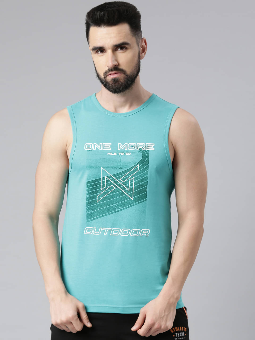 Force NXT Pack of 1 Cotton Blend Regular Fit Men's T-Shirt ( Green ) Force NXT Pack of 1 Cotton Blend Regular Fit Men's T-Shirt ( Green )