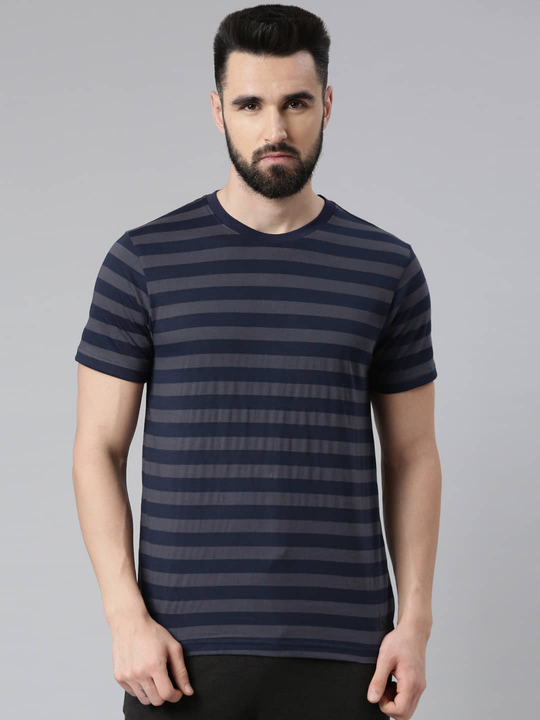 Force NXT Pack of 1 Cotton Blend Regular Fit Men's T-Shirt ( Multicolor )