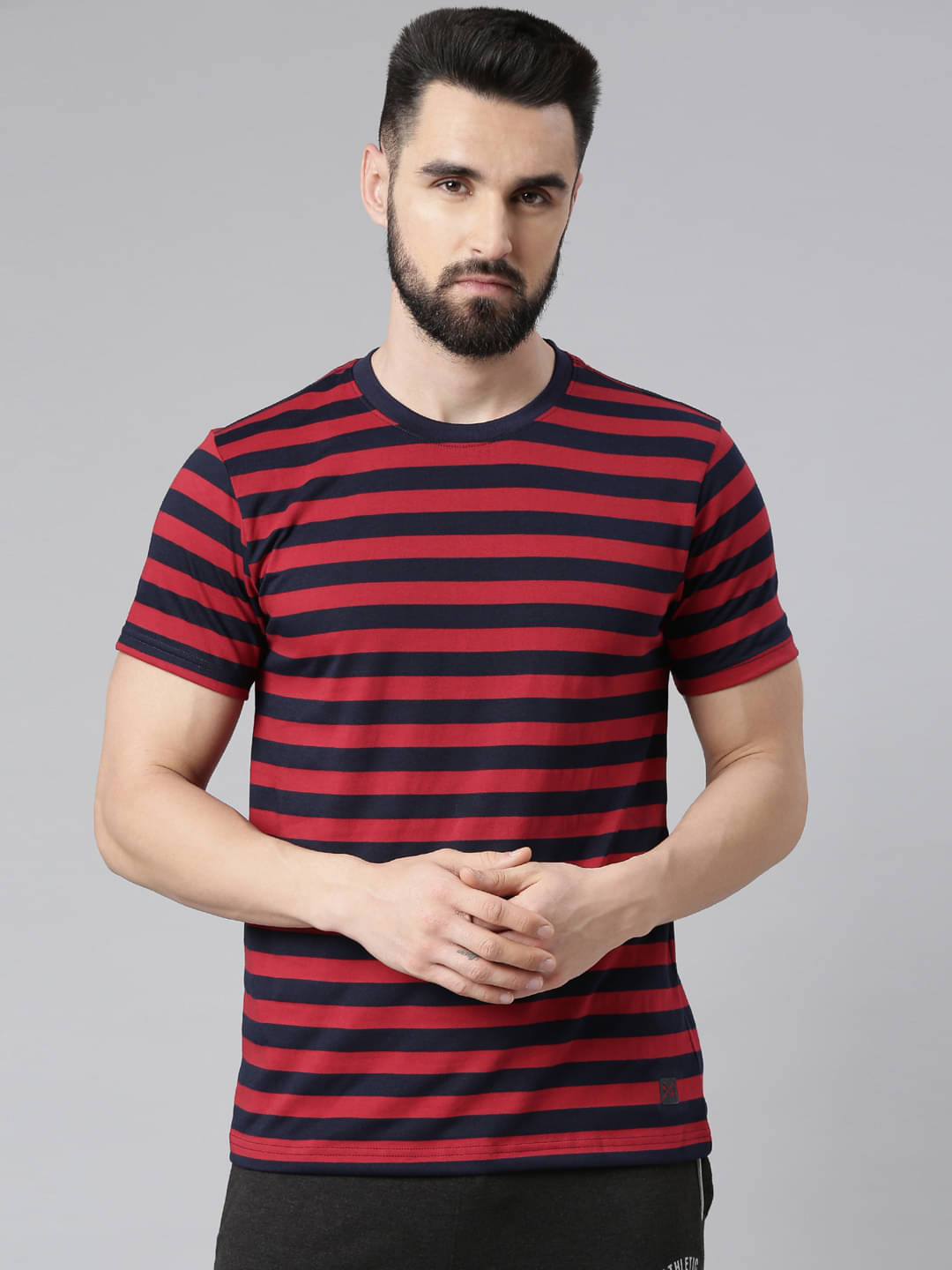 Force NXT Pack of 1 Cotton Blend Regular Fit Men's T-Shirt ( Multicolor ) Force NXT Pack of 1 Cotton Blend Regular Fit Men's T-Shirt ( Multicolor )