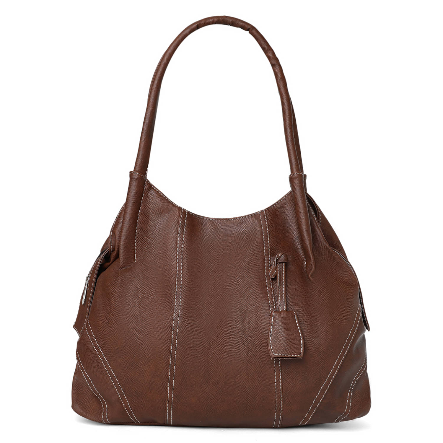     			Fostelo - Brown PU Shoulder Bag