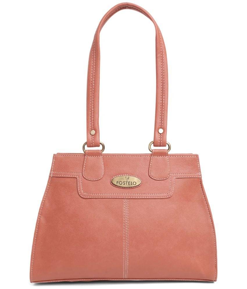     			Fostelo - Rose Gold PU Shoulder Bag