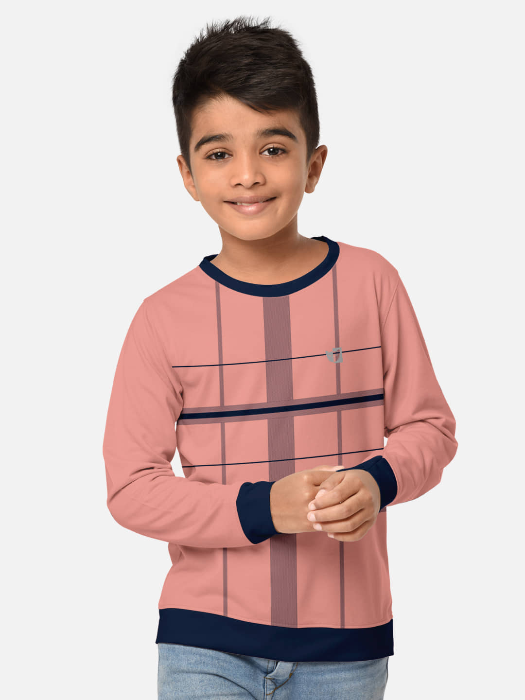 HELLCAT Pack of 1 Boys Cotton Blend T-Shirt ( Light Pink )