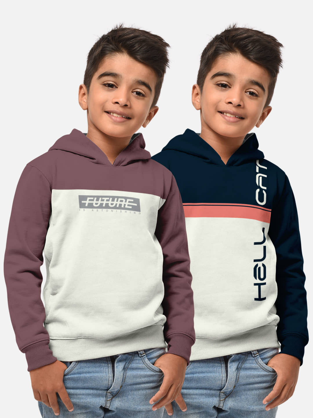 HELLCAT Pack of 2 Boys Cotton Blend T-Shirt ( Multicolor )