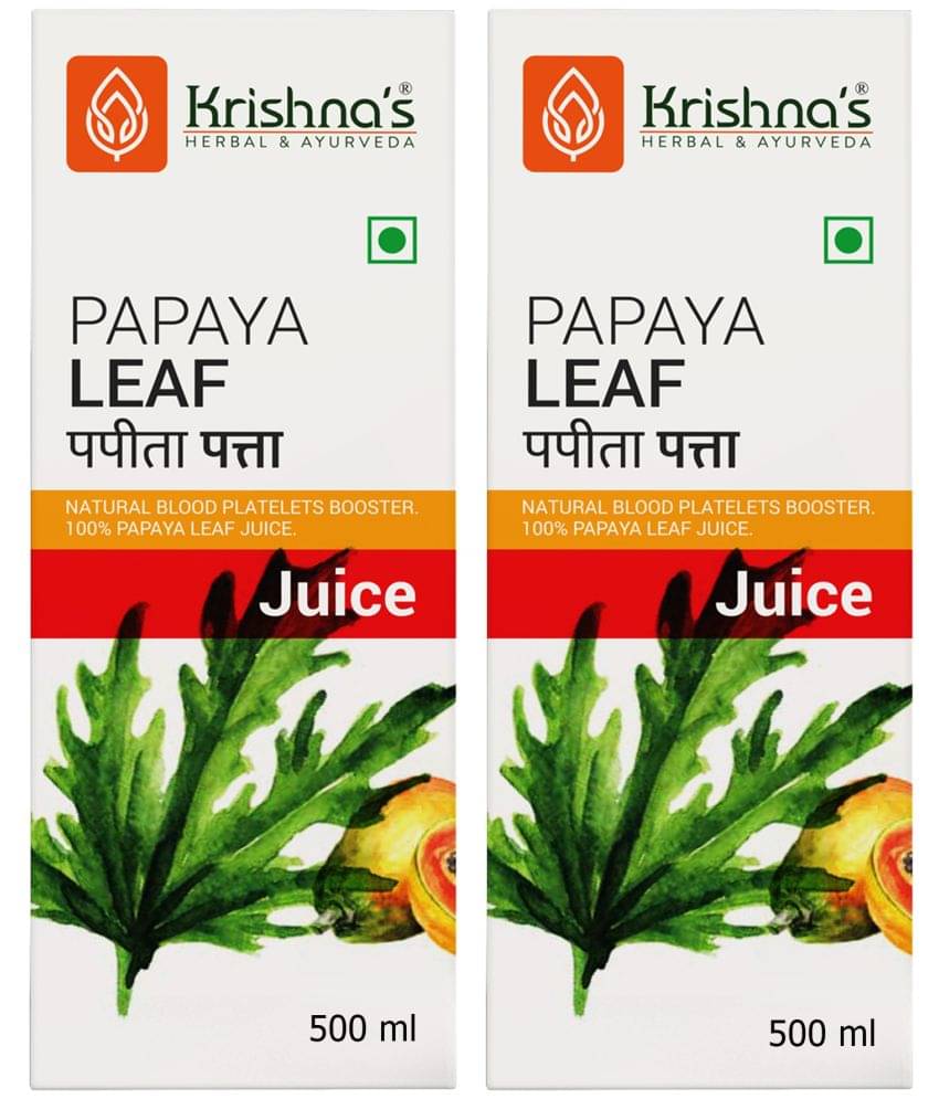     			Krishna's Herbal & Ayurveda Papaya Leaf Juice 500ml ( Pack of 2 )
