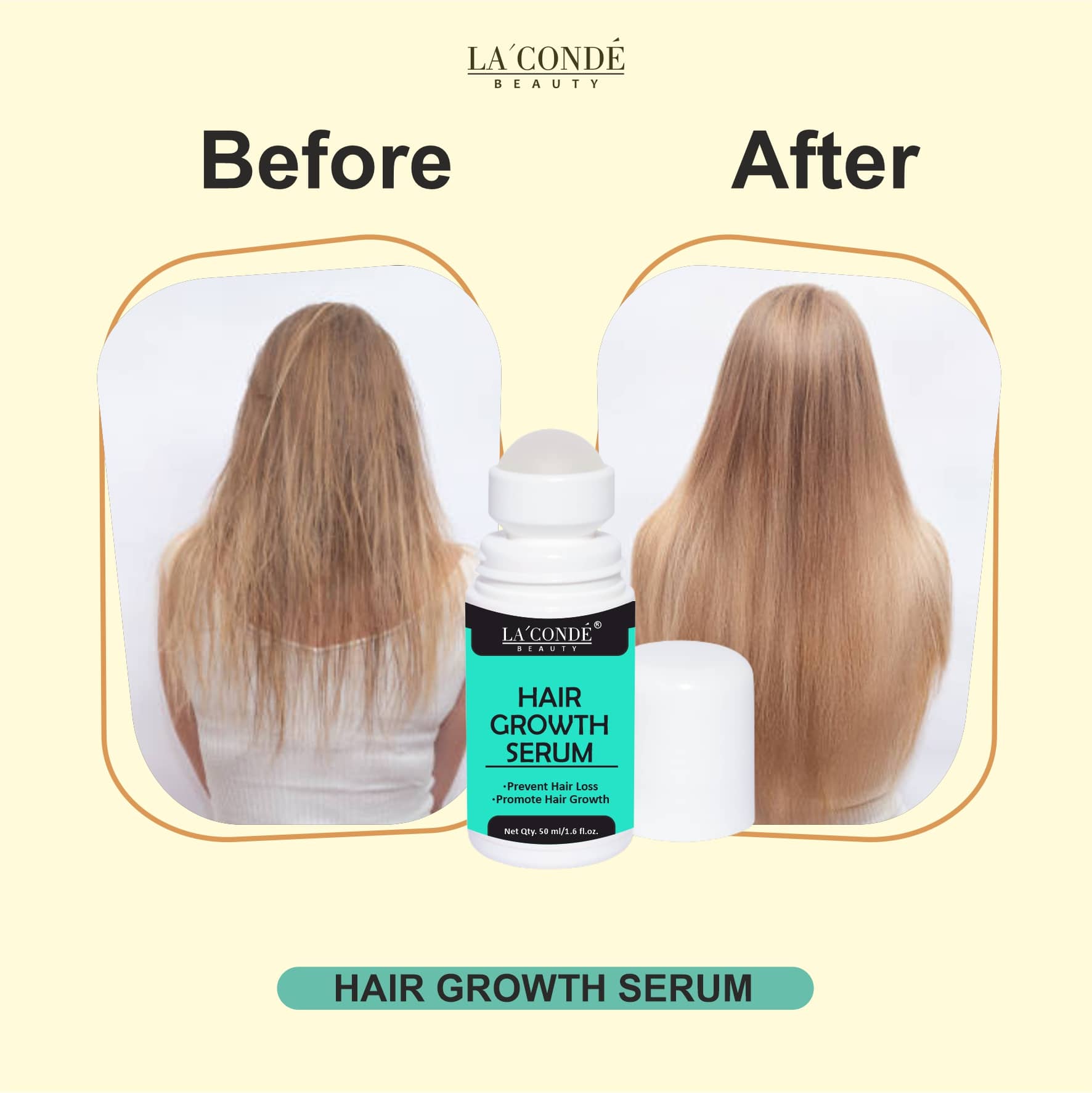 La'Conde Roll on Hair Growth Hair Serum 50 mL