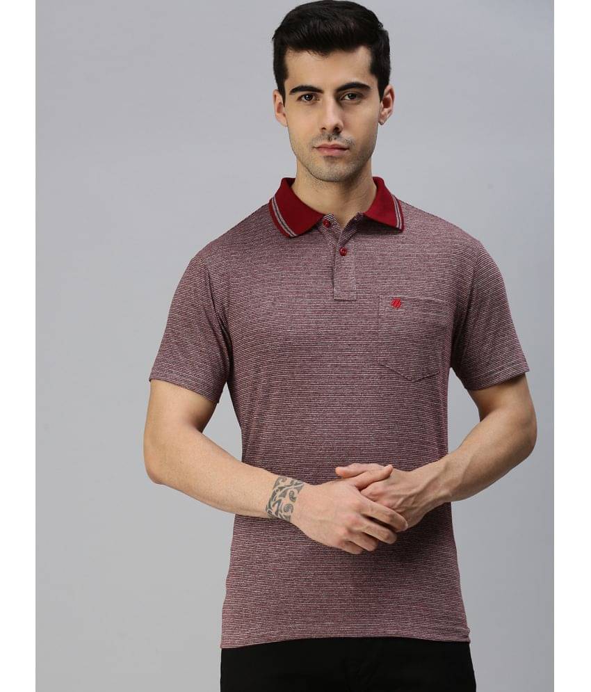 ONN - Maroon Cotton Blend Regular Fit Men's Polo T Shirt ( Pack of 1 ) ONN - Maroon Cotton Blend Regular Fit Men's Polo T Shirt ( Pack of 1 )