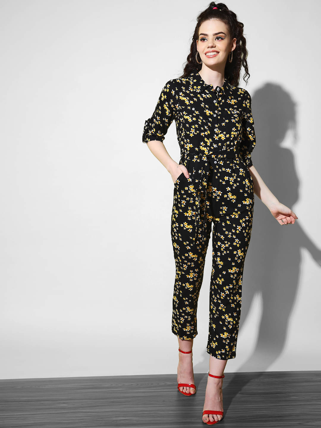 The Dry State - Multicolor Rayon Regular Fit Women's Jumpsuit ( Pack of 1 ) The Dry State - Multicolor Rayon Regular Fit Women's Jumpsuit ( Pack of 1 )
