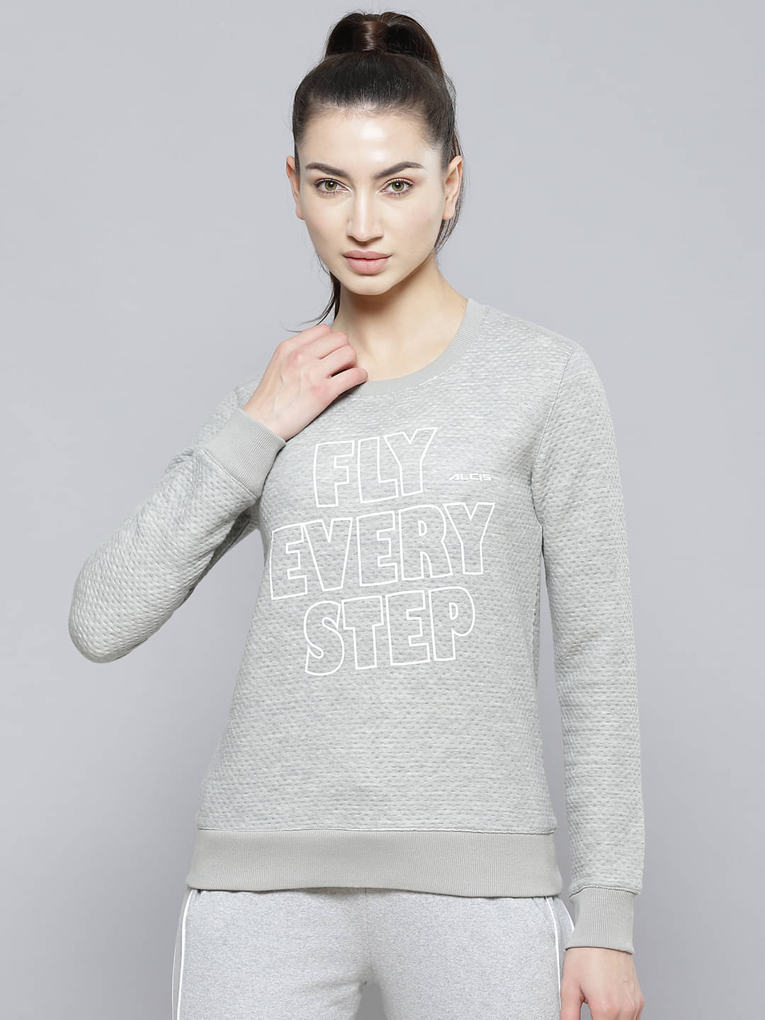     			Alcis - Grey Cotton Women's Sweatshirt