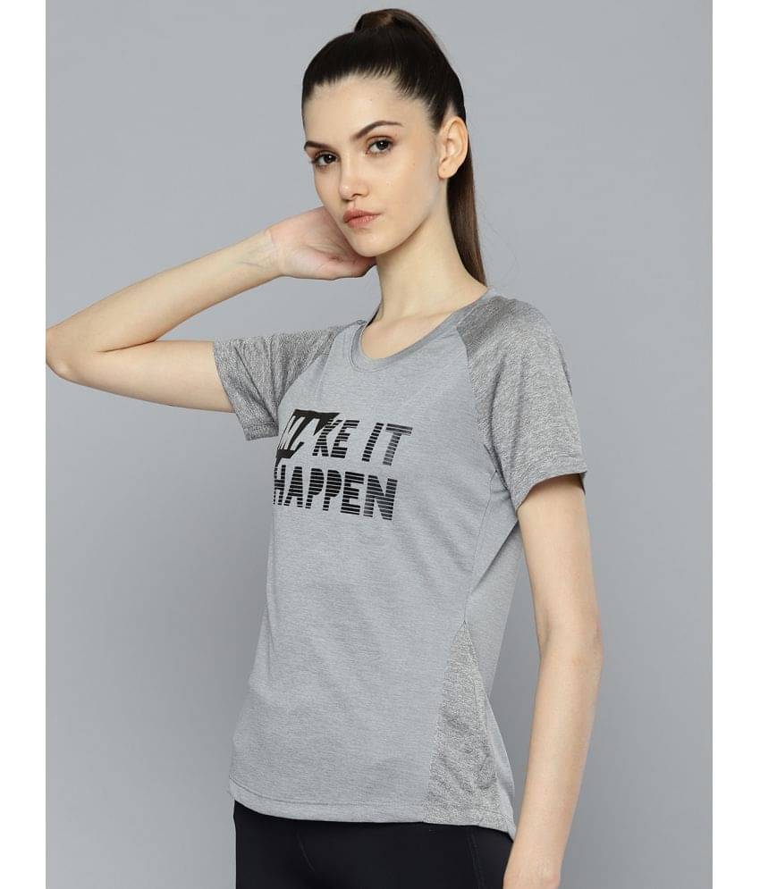     			Alcis Grey Polyester Tees - Single