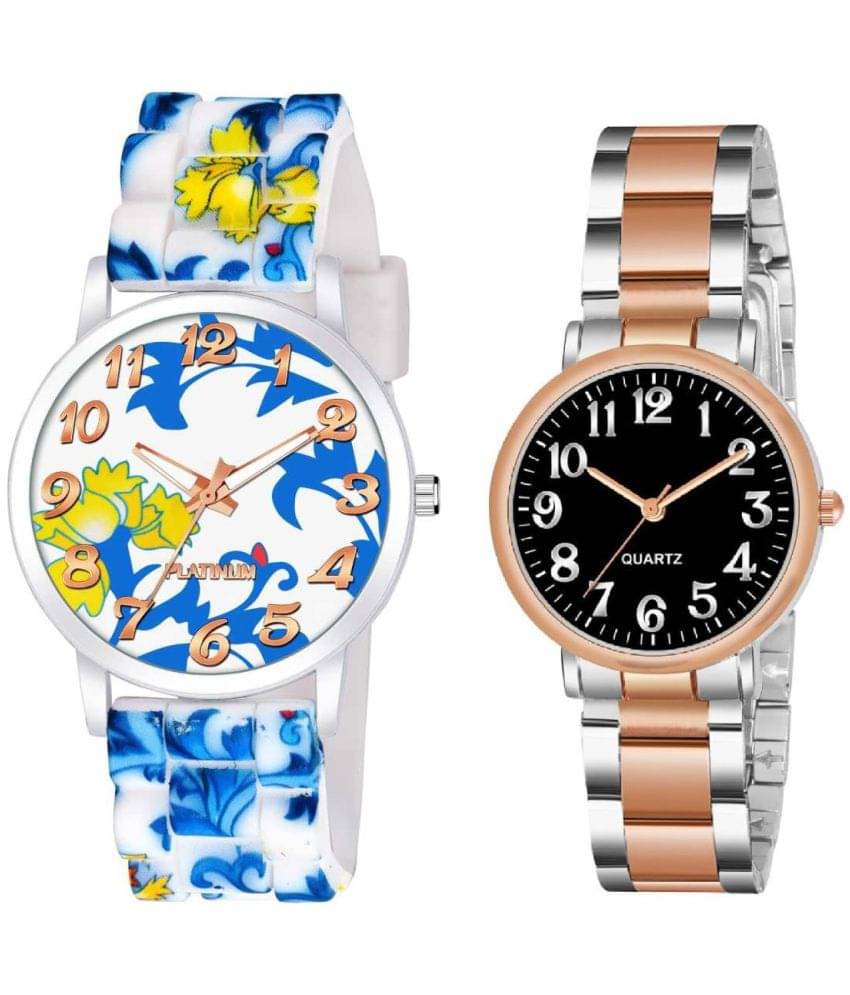     			DECLASSE - Multicolor PU Analog Couple's Watch