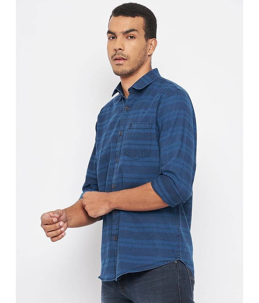 Duke - Blue 100% Cotton Slim Fit Men's Casual Shirt ( Pack of 1 )