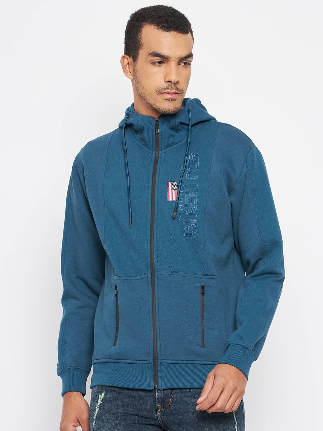     			Duke - Blue Fleece Regular Fit Men's Sweatshirt ( Pack of 1 )