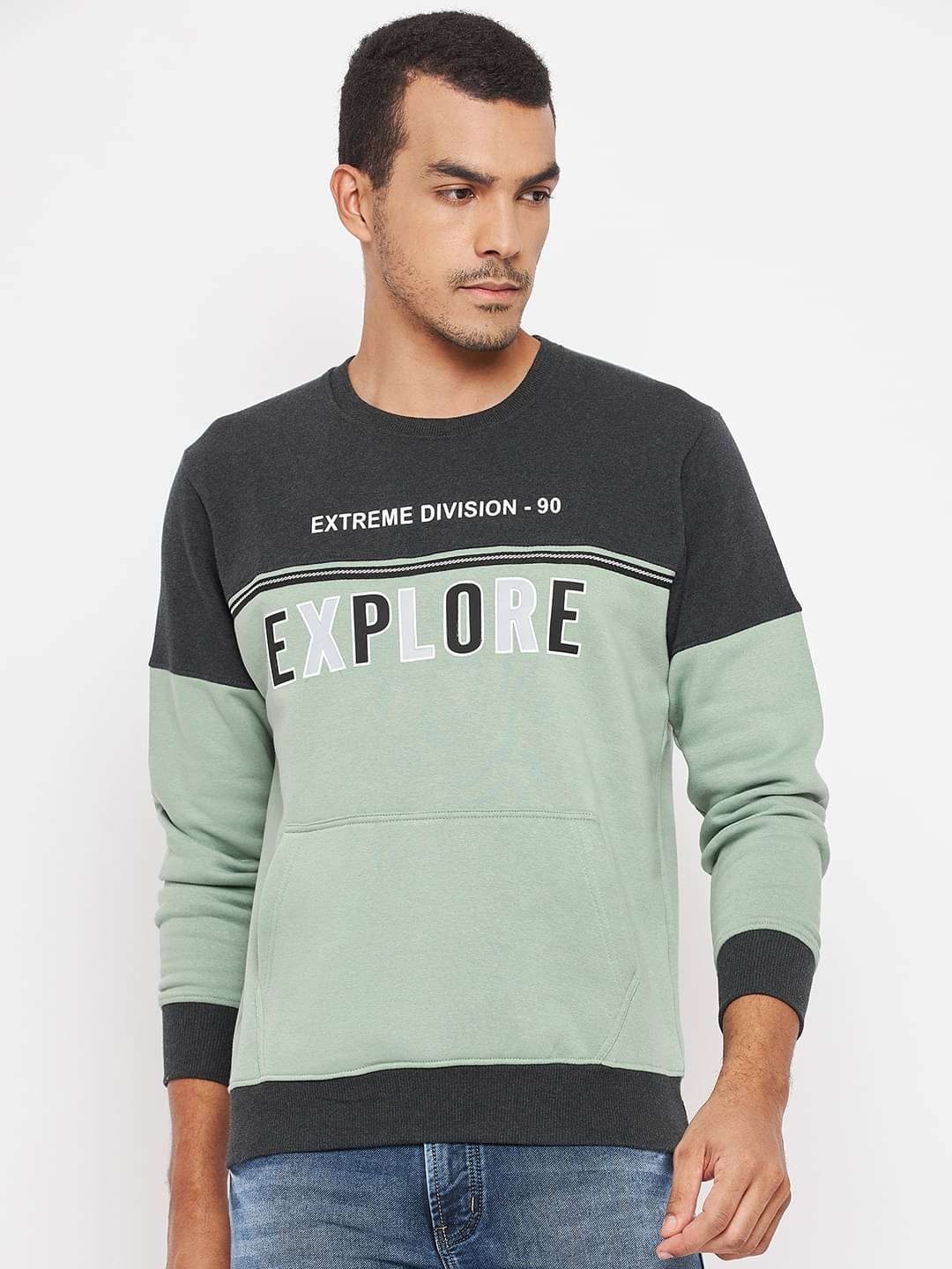 Duke - Multicolor Fleece Regular Fit Men's Sweatshirt ( Pack of 1 ) Duke - Multicolor Fleece Regular Fit Men's Sweatshirt ( Pack of 1 )