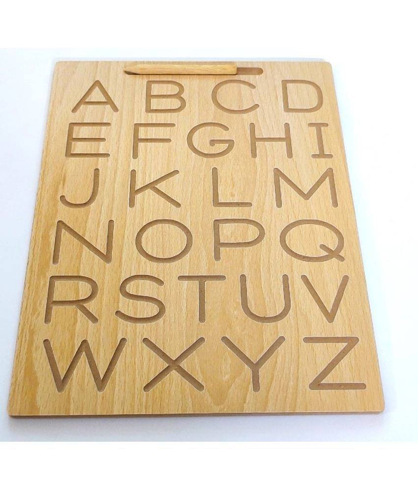     			ENGLISH UPPER LOWER  ALPHABET WRITING PRACTICE BOARD  WITH DUMMY PENCIL (DOUBLE SIDED) FOR KIDS PRE PRIMARY EDUCATION