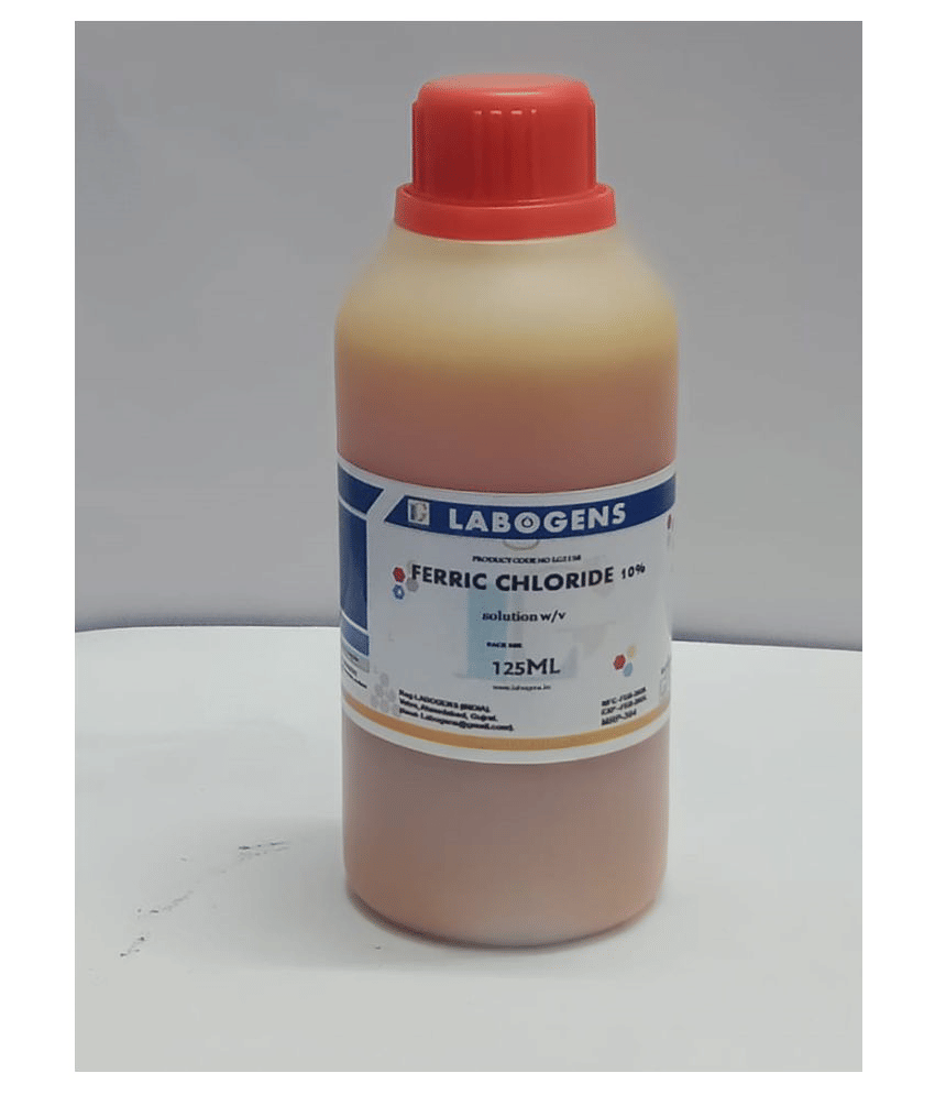     			FERRIC CHLORIDE 10% solution w/v  125ml