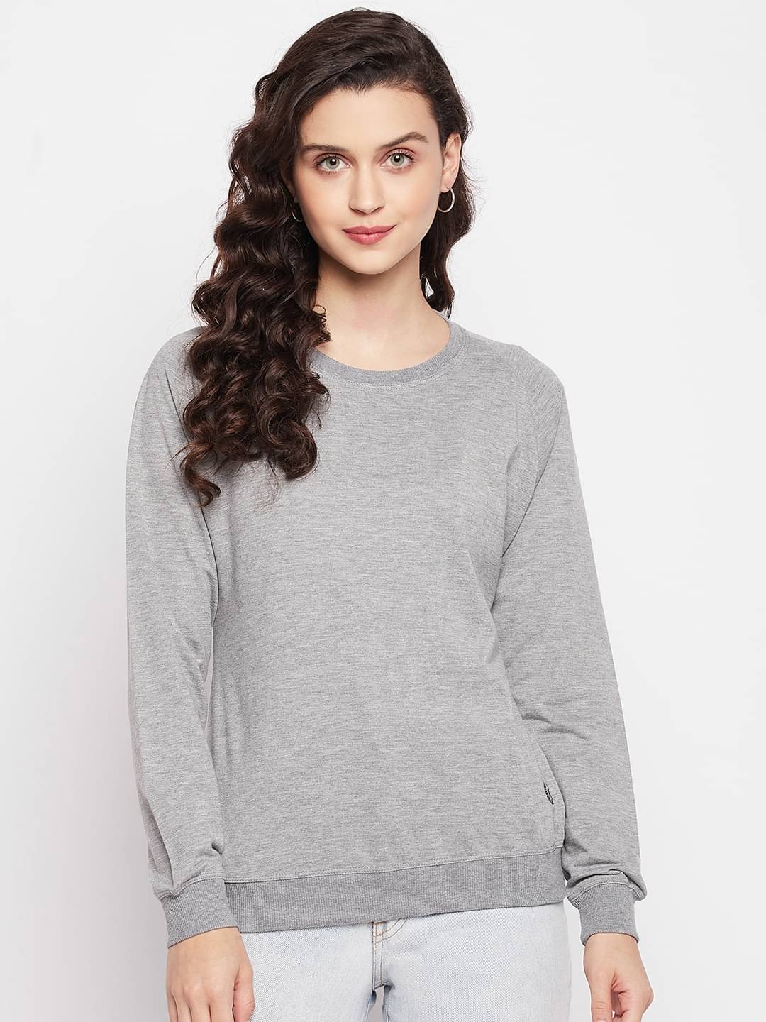 First Krush Cotton Grey Non Hooded Sweatshirt First Krush Cotton Grey Non Hooded Sweatshirt