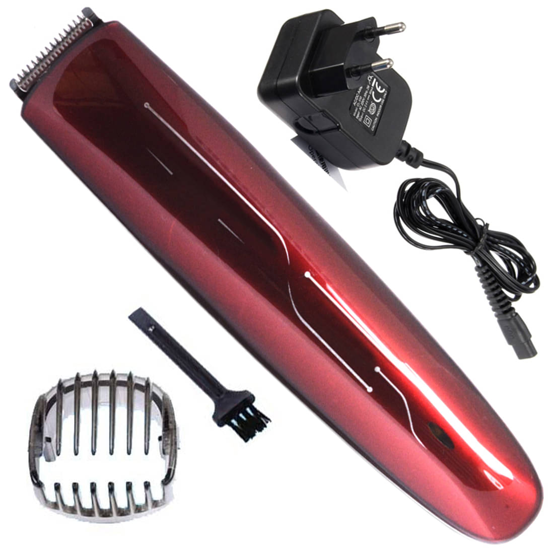 JMALL - Rechargeable Trimmer Red Cordless Beard Trimmer     			JMALL - Rechargeable Trimmer Red Cordless Beard Trimmer