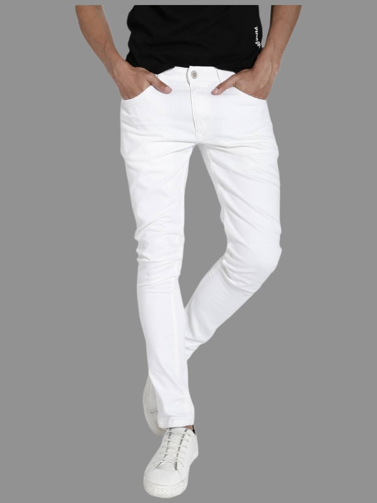     			Lawson - White Denim Skinny Fit Men's Jeans ( Pack of 1 )