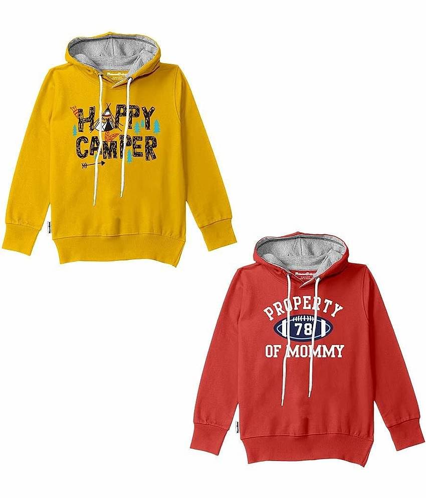 NammaBaby Pack of 2 Boys Cotton Blend Sweatshirt ( Multi Color )