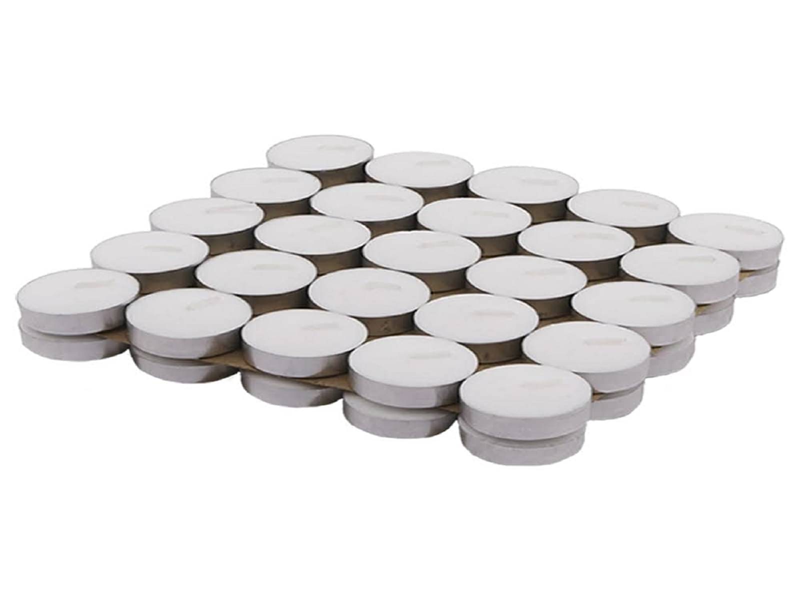 PROSPERRO LUMO - White Unscented Wax Tea Light Candle 4 cm ( Pack of 50 ) PROSPERRO LUMO - White Unscented Wax Tea Light Candle 4 cm ( Pack of 50 )