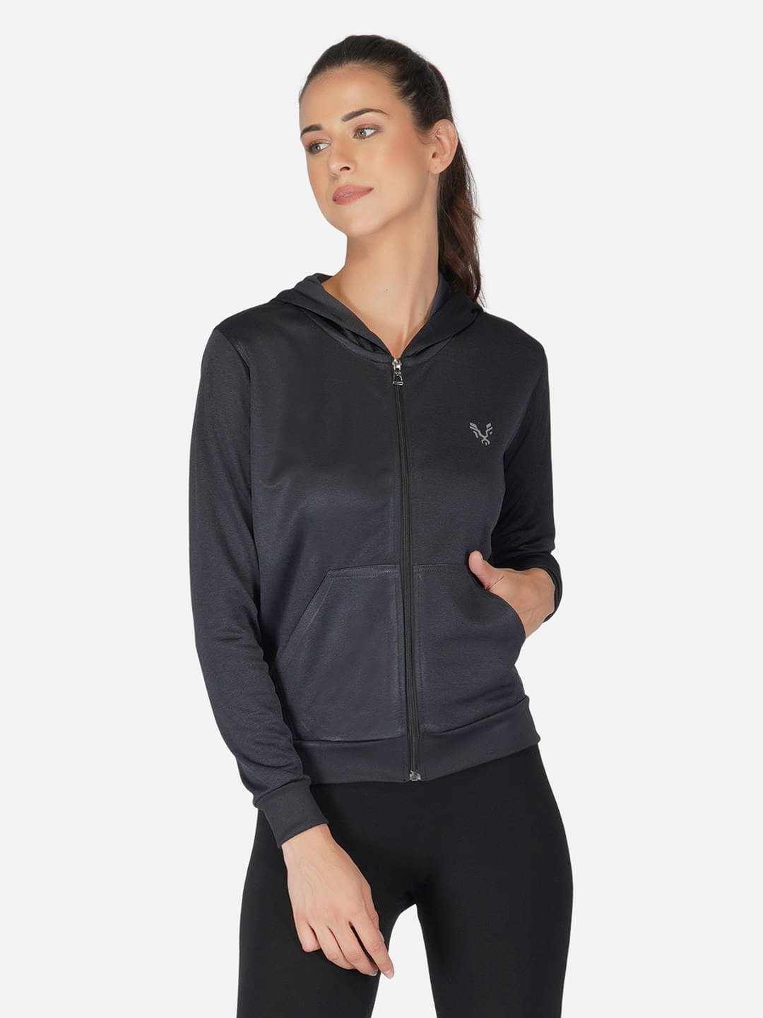     			Uzarus - Black Polyester Women's Jacket