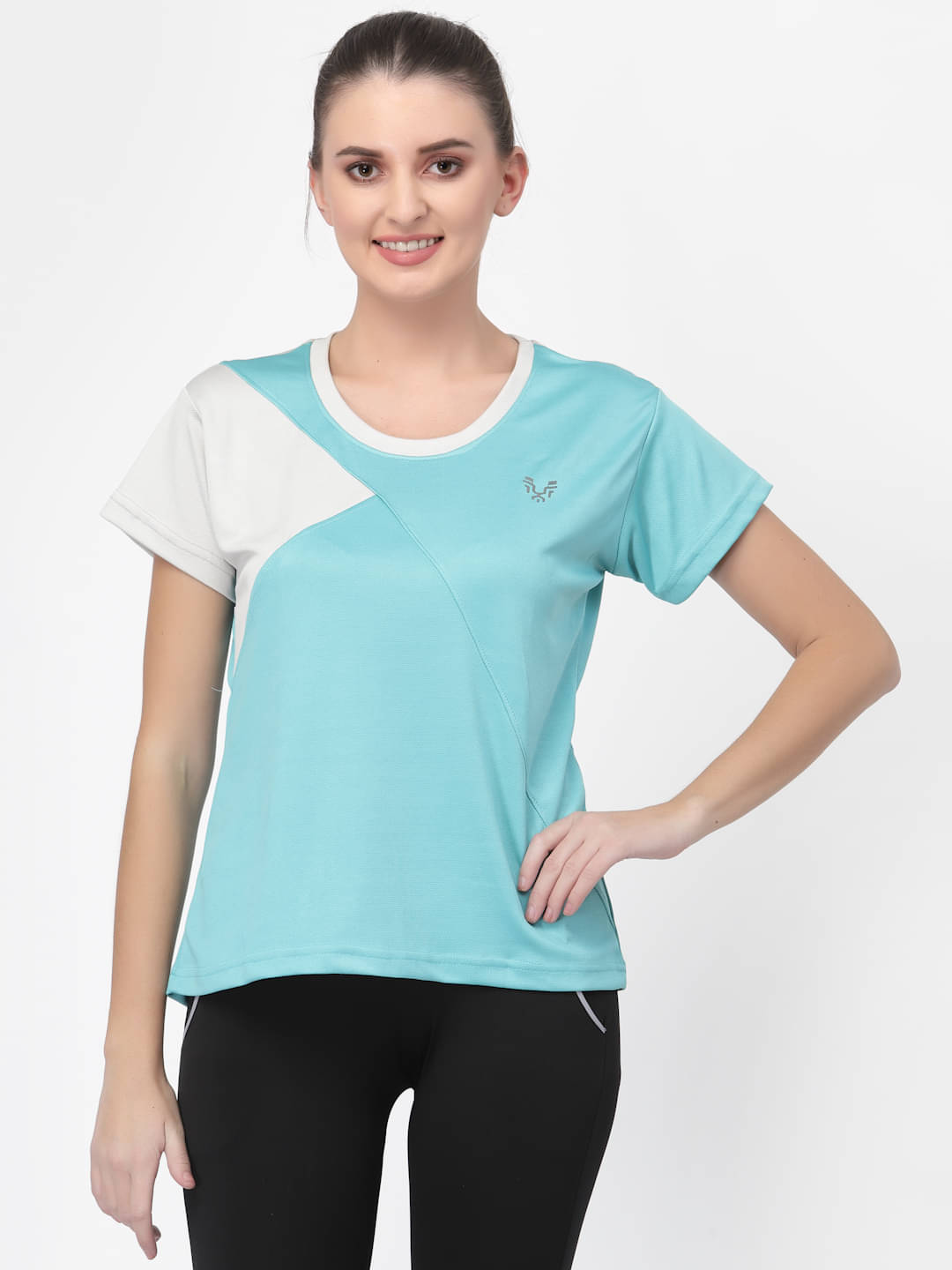     			Uzarus Blue Polyester Polos - Single