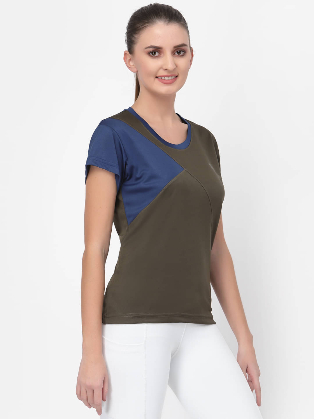     			Uzarus Green Polyester Polos - Single