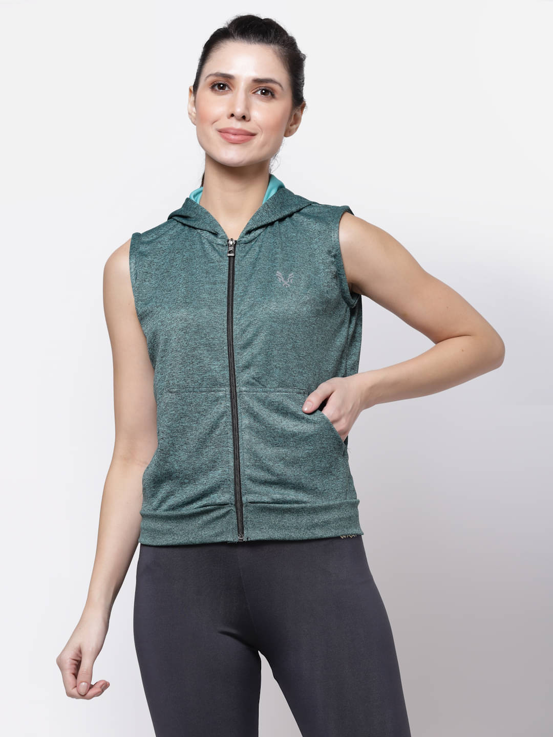     			Uzarus - Green Polyester Women's Jacket