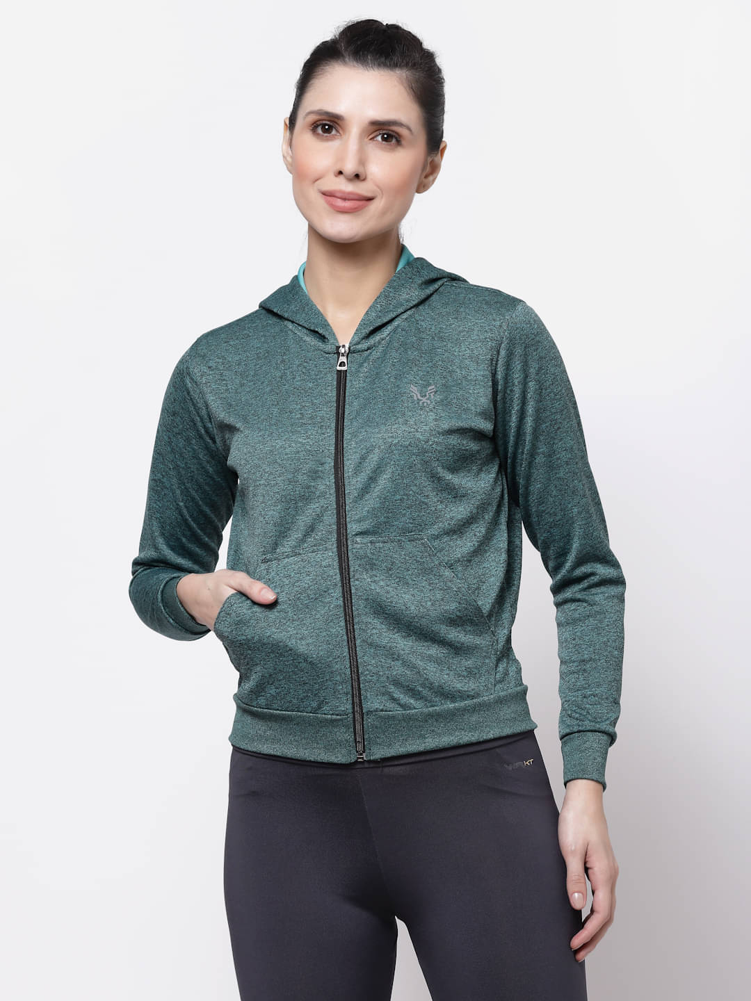    			Uzarus - Green Polyester Women's Jacket