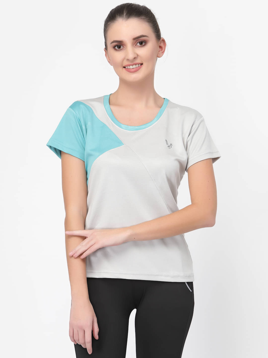     			Uzarus Grey Polyester Polos - Single