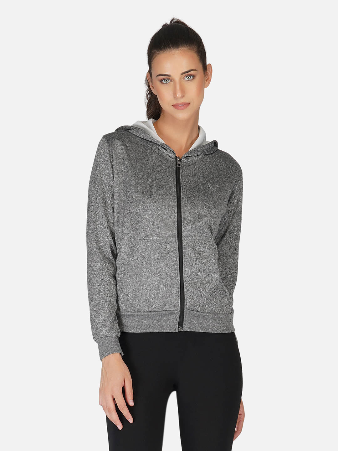     			Uzarus - Grey Polyester Women's Jacket